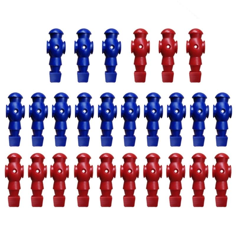 26Pcs Standard Size Foosball Replacement Players Table Foosball Player Plastic Soccer Men Games Player Figure Enduring красный/синий