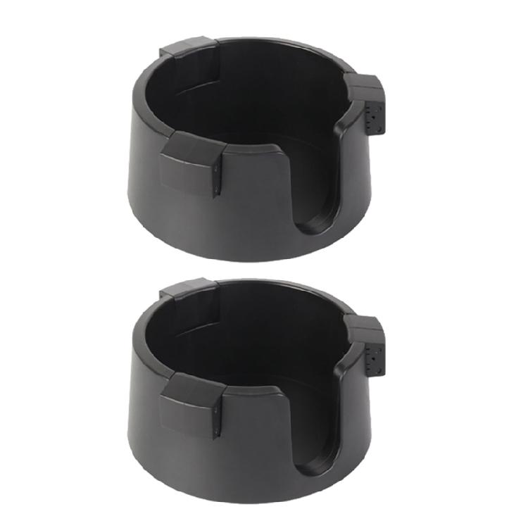 2 Pack Plastic Desk Cup Holder Set Easy Installation Anti Spill Cup Coaster 1