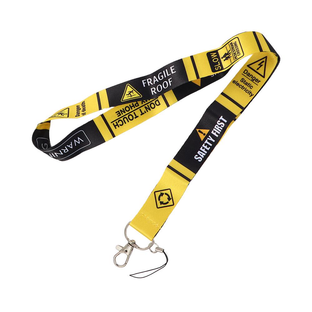 Hang Rope Name Tag Holder Phone Lanyard Strap Phone Hang Rope Cool Neck Strap Warning Sign Lanyards