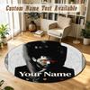 Round Rug Custom NameThe Weeknd Pattern Non Slip Carpet Home Floor Decor