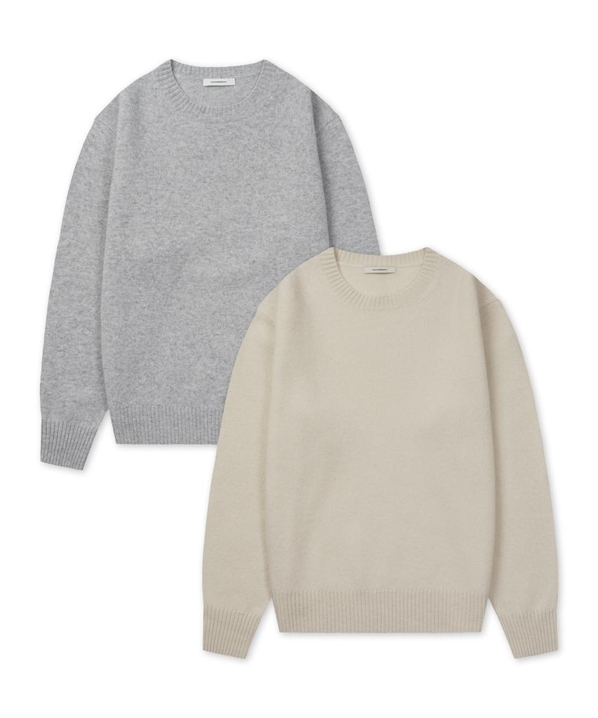 MANNERGRAM Shaggy Dog Extra Fine Merino Wool 100% Soft Round Knit_9 Colors (Type A)