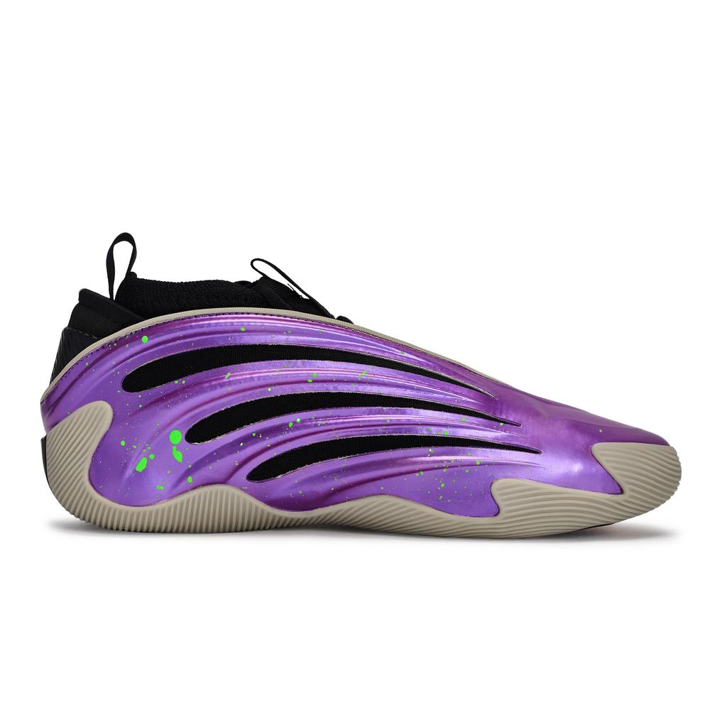 adidas Harden Vol.9 811 Manufacturing, Furchterregendes Lachen Niedrige Basketballschuhe Herren Schwarz Lila Grün JR2506(Team80-)