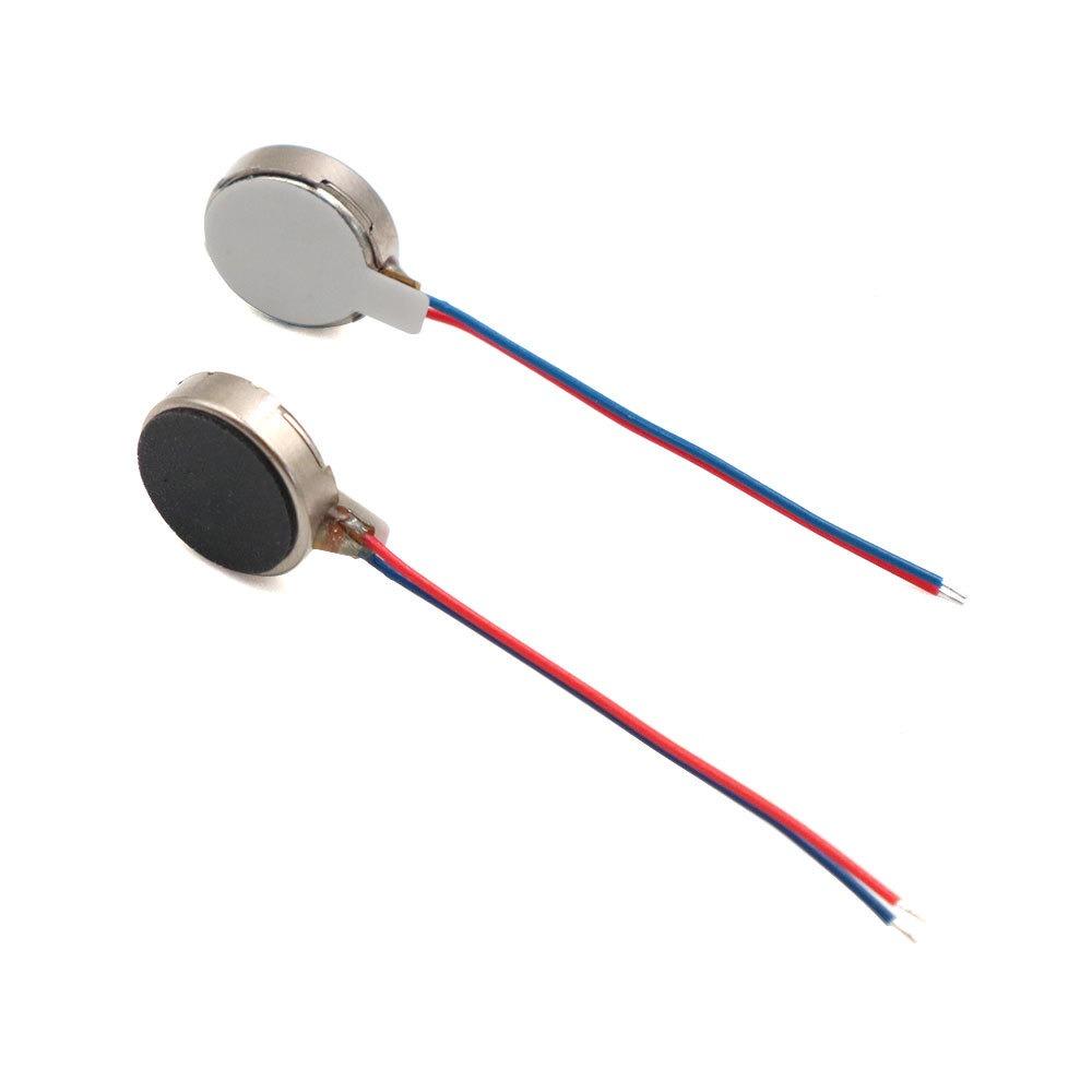 5pcs 1027 Micro Vibration Motor 10*2.7MM DC 3V Flat Coin Button-Type Micro DC Vibrating Motor for Mobile Cell Phone Pager Tablet