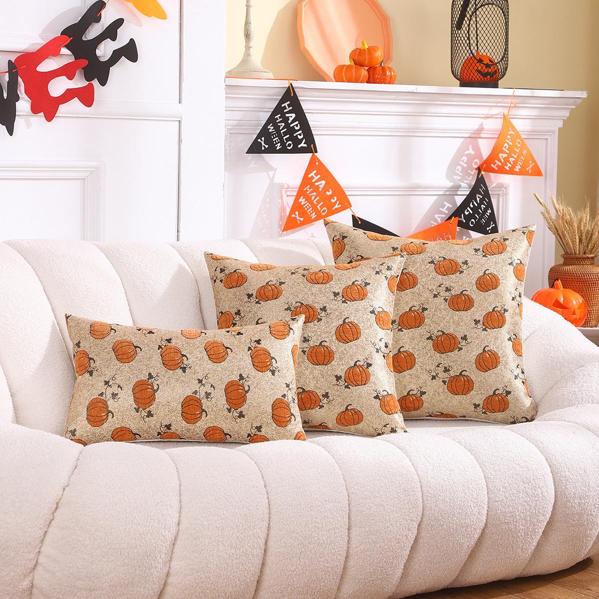 

Хелловінський друкований наволочка Поліестер Друкований Домашній Вітальня Диван Декоративна Подушка Спальня Наволочка 30 * 50cm pillow core