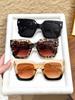 3Pcs European and American Fashion Trendy High-End Women's Sunglasses Set, Suitable for Fashionable Outings and Commuting