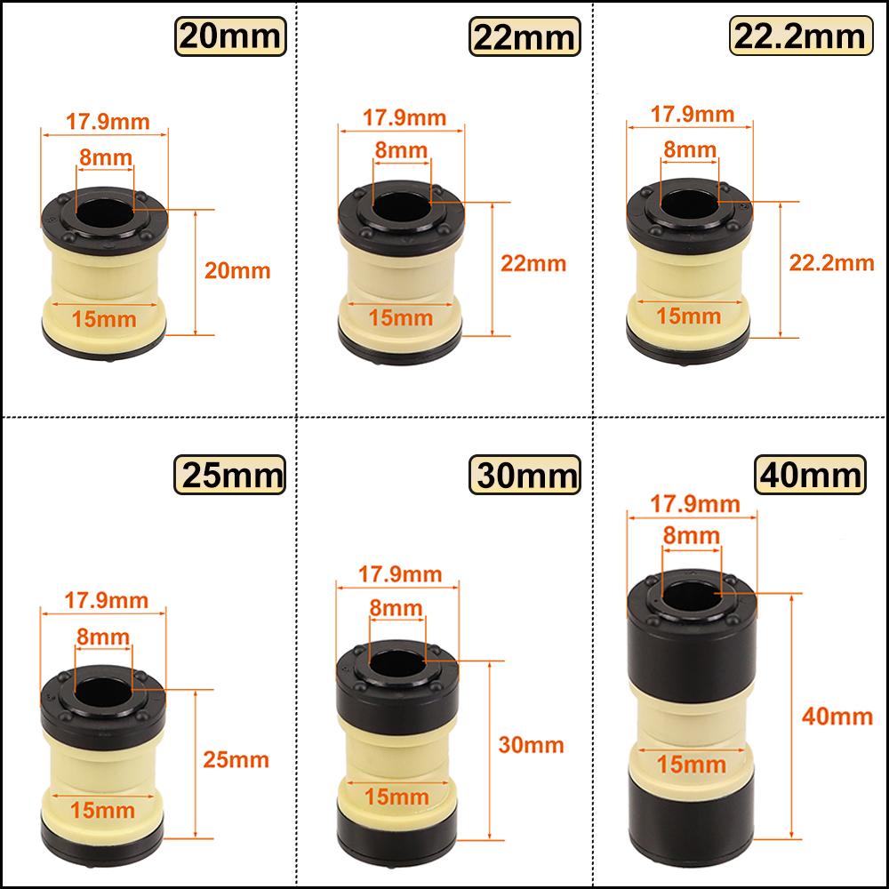 HEPPE Bike Rear Shock Bushing 20/22/22.2/25/30/40mm Bike Rear Suspension Shock Absorber DU Bushing for FOX Rear Shock Absorber