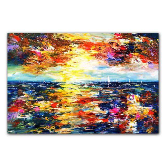 New Nordic Abstract Art Canvas Painting Aesthetic Color Graffiti Poster Office Wall Painting Living Room Home Decoration Mural No Frame