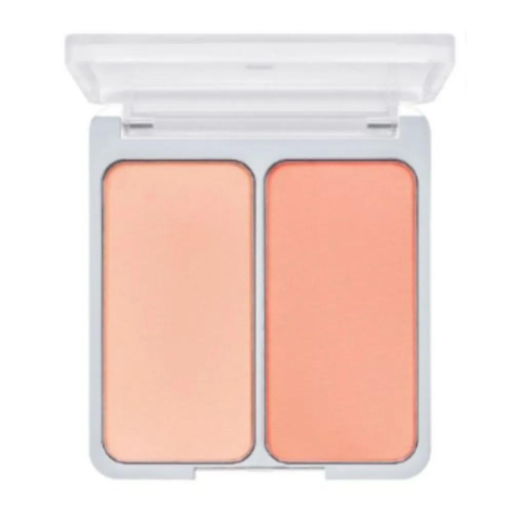 2aN Blusher Dual Pearl Cheek Spring Warm Tone 07 Peach Fizz