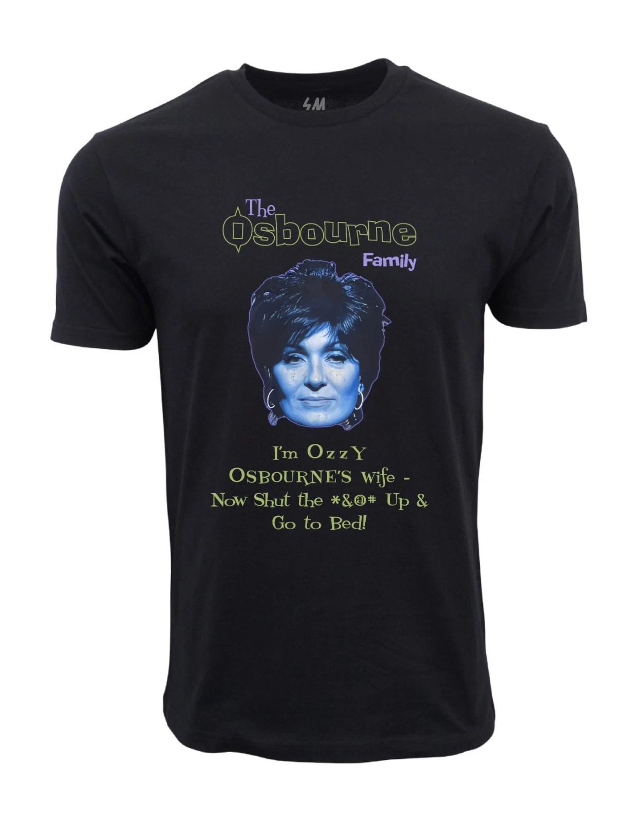 Unisex Adult Casual Graphic 2002 THE OSBOURNE FAMILY GO TO BED T-... XXXL