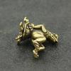 Antike Spiel Messing Schildkröte Frosch Miniatur Statue Dekoration Schreibtischdekoration Heimdekoration Bronzeskulptur Wohnaccessoires