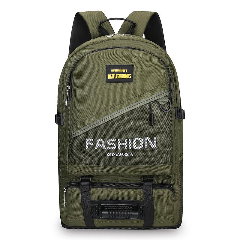 

Мужской рюкзак с принтом букв, большой вместимости, расширяемый, дорожный рюкзак, сумка для альпинизма армия зеленый
