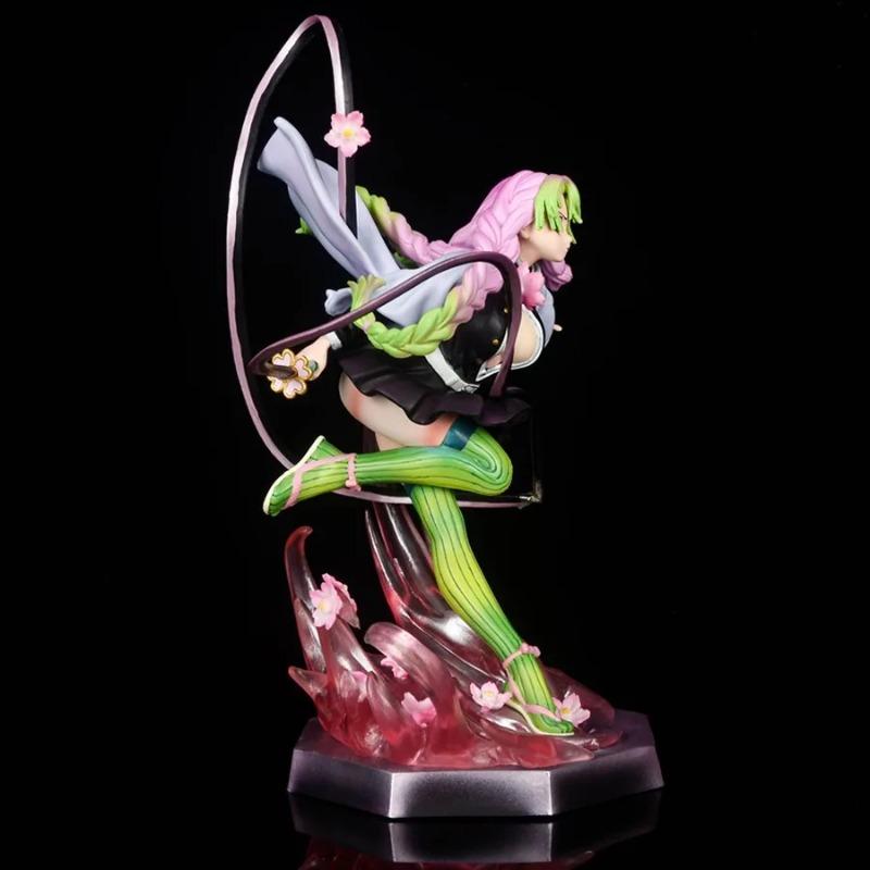 22cm Demon Slayer Kanroji Mitsuri Anime Girl Figure Model Gk Statue Boys Collection Desktop Decoration Ornament Toys Gifts