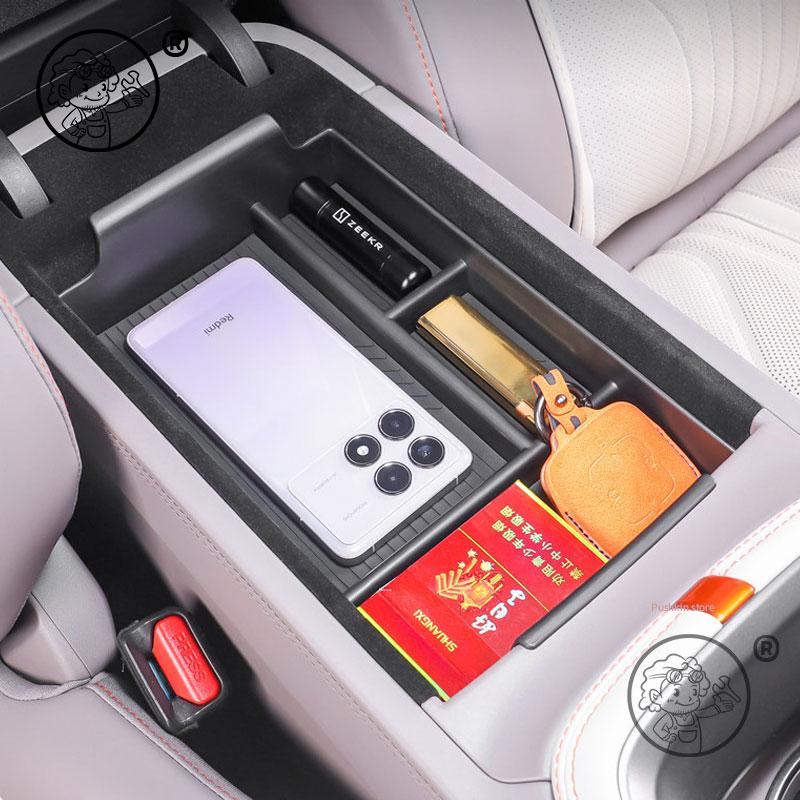 For ZEEKR 7GT 2025 2026 Car Armrest Storage Box Center Console Organizer Center Console Interior Accessories
