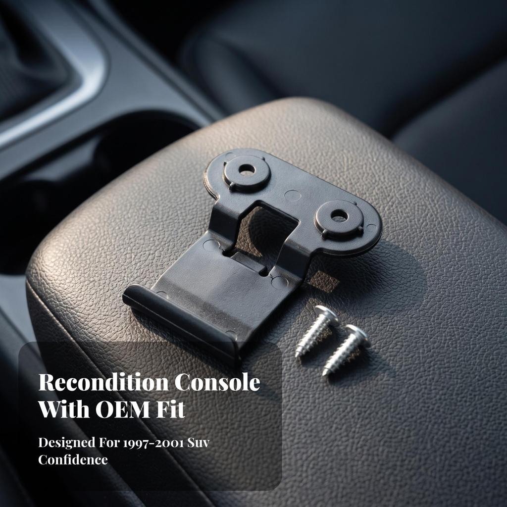 Armrest Box Lid Buckle with Screws Long-Lasting Strong