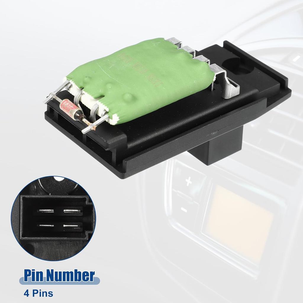 ACROPIX Car HVAC Blower Motor Resistor Heater Fit for Ford Focus 2000-2007 for Ford Transit Connect 2010-2015 NO. YS4Z18591AA - Pack of 1 Black