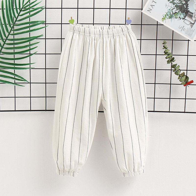 Children's Mosquito Repellent Pants Boys' Summer Thin Cotton Pants Baby's Outer Lantern Pants Girls' Leg Binding Pants