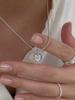 Melliv Silver Heart Mother-Of-Pearl Pendant Necklace_Mvn07