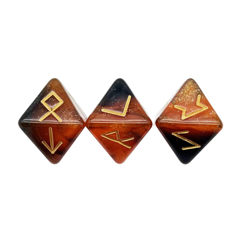 3Pcs/set Astrological Dices 12 Sided Polyhedral Astrology Tarot Divination Dices Set