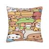 Bear And Panda Bubu Dudu Pillow Case  Graphic Pillow Cover Retro Trendy Cushion Cover For Living Room Bed Chair