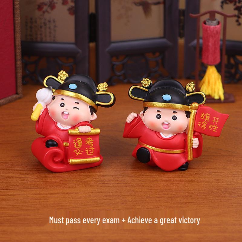 Gott der Prüfungen Kleiner Gelehrter Ornament - Perfektes Gaokao Geschenk für die Einschulungszeit