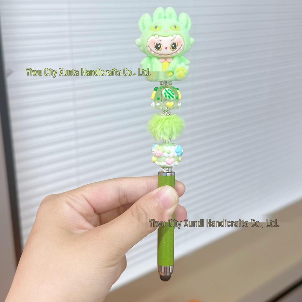 DIY Bead Pen: Cute Handmade Touchscreen Gel Pen Doll - Ideal Student Gift