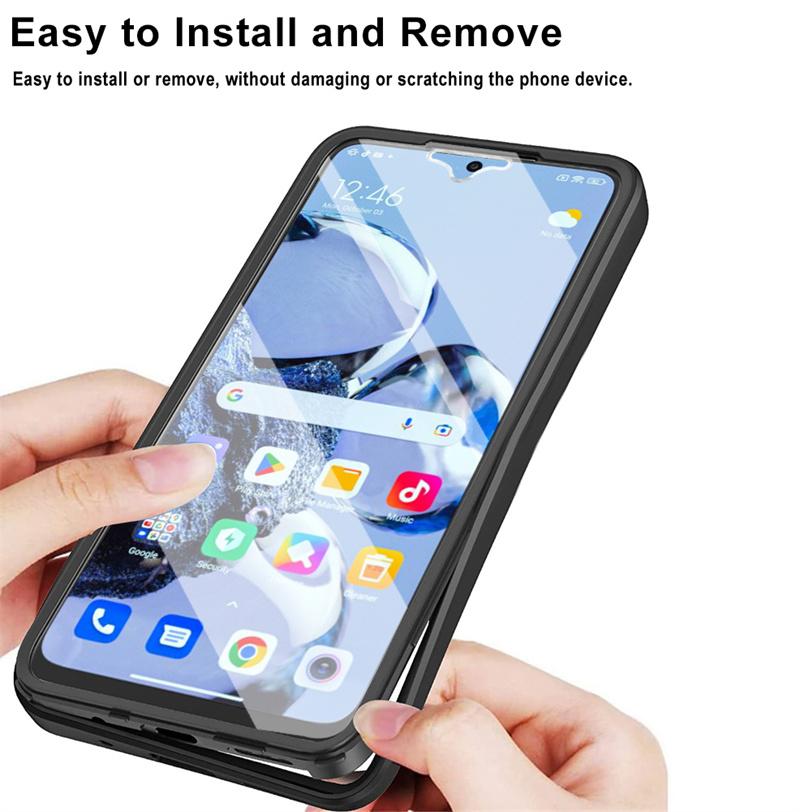 360 With Screen Protect Phone Cases For Xiaomi 12T Pro Case Full Shockproof PC+TPU Cover For Xiomi Xiaomy Mi12T Mi 12T 12 T Pro