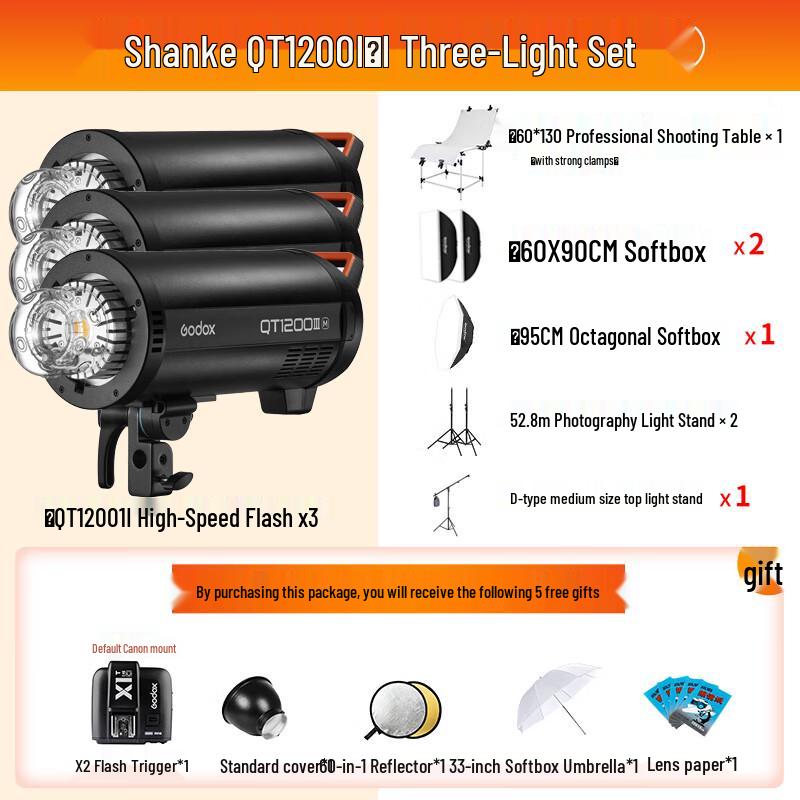 Godox QT1200III Studio Flash & Softbox Kit