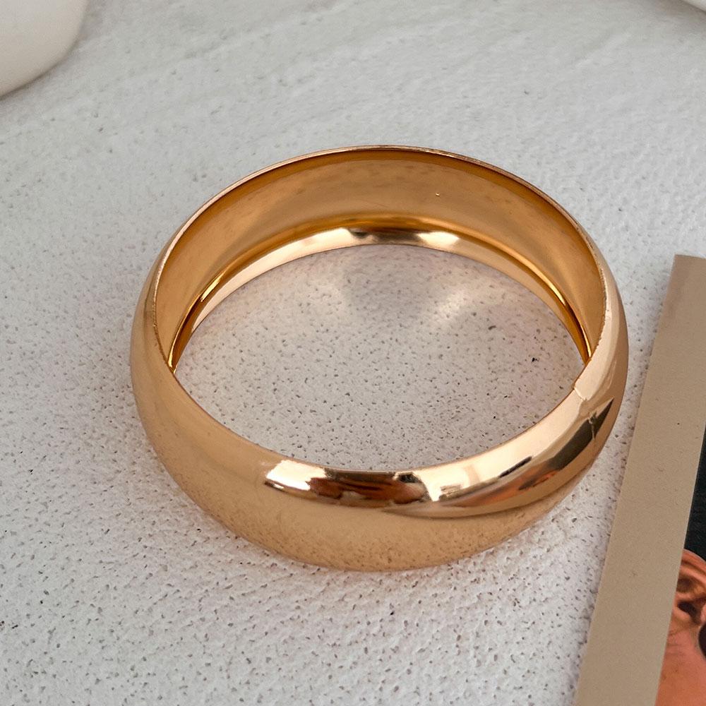 Vintage Punk Beige Khaki Thick Resin Acrylic Smudging Bangles Geometric Irregular Bangle Bracelets For Women Men Jewelry