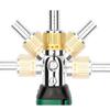 652F Professional Ratchet Screwdriver 14 Interchangeable Heads Adjustable Carbon Steel Construction For Electronics