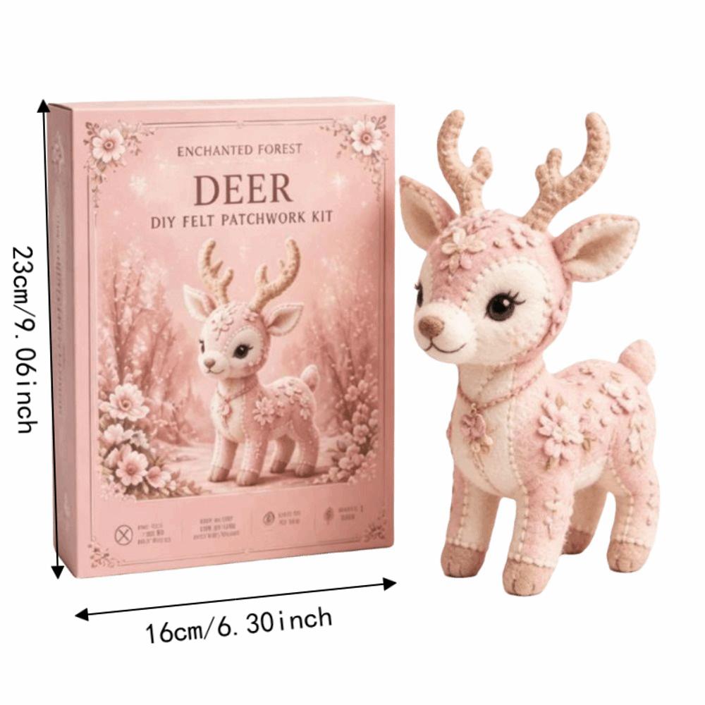 Handmade Animals DIY Sewing Kit Sheep Material Pack Craft Kit Animal Sewing