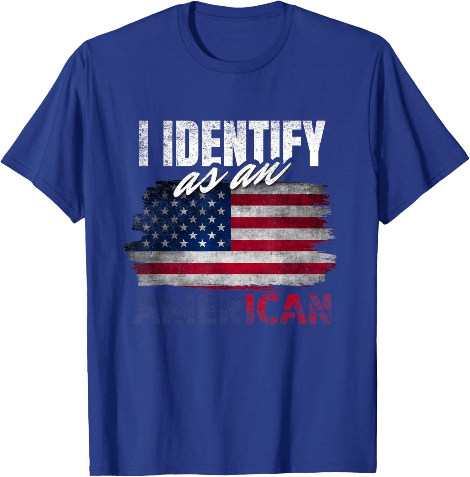 I Identify As An American USA Constitution Day USA Unisex T-Shirt S разноцветный