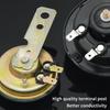 12V 48V 60V General Motorcycle Electric Horn Kit Waterproof Round Speaker Loud Electric Horn Suitable For Bicycle Scooter 105Db