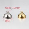 5sets Magnetic Stainless Steel Ball Shape Clasp Connector for Bracelet Necklace Jewelry Making DIY Gold Color End Converter