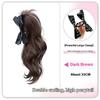 Synthetic Bow Ponytail Claw Clip Hair Extensions Natural Curly Ponytail Ladies Party Daily Wear Black Brown Blonde Hair Clip