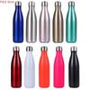 500ml Water Bottle Insulated Cold Cup Leak-proof Portable Sport Drink Bottle for Water Stainless Steel Thermos Flask Gift