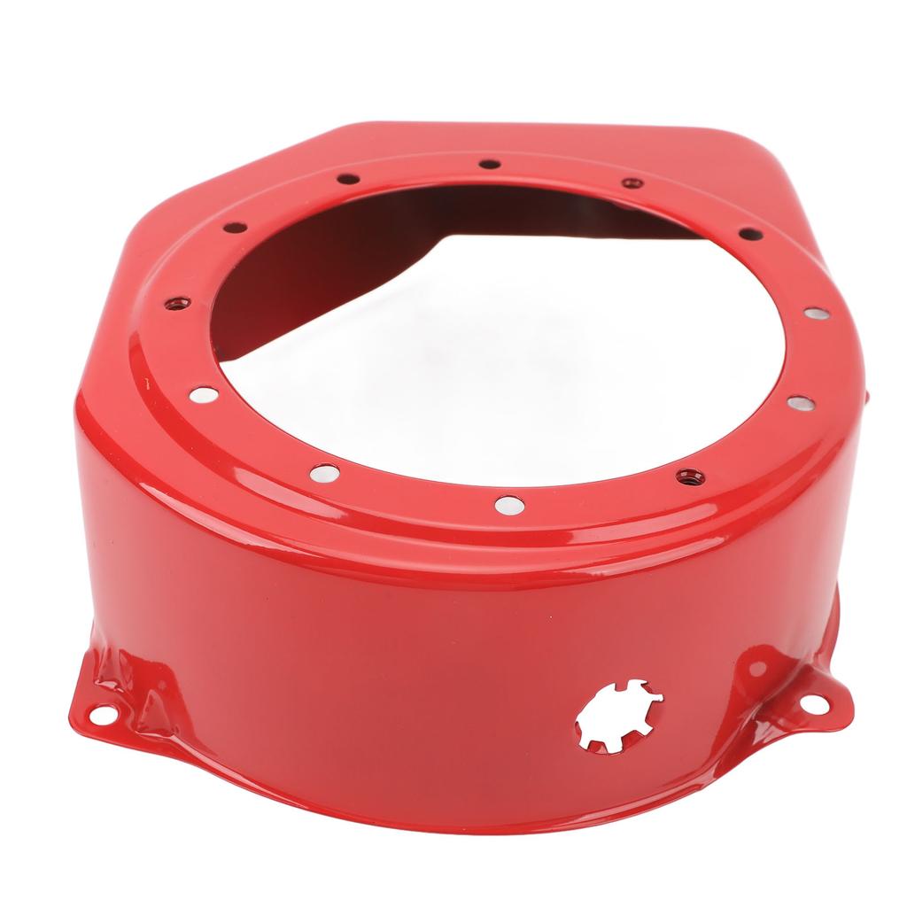 Starter Shroud Fan Flywheel Cover Red Metal Recoil Pull Starter Cooling Fan Cover for GX160 5.5HP
