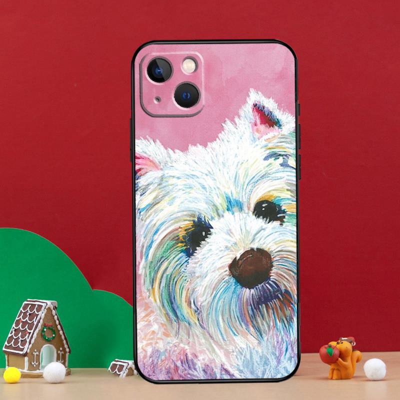 Westie Dog Case For iPhone 15 12 14 Pro Max 11 13 Mini Plus XR X XS Max Phone Back Cover
