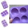 Versatile 3d 6-holes Half Ball Silicone Mold For Perfectly Shaped Chocolate And Cake Treats