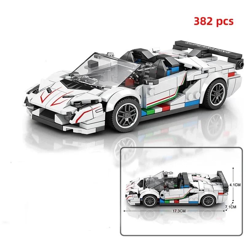 City Technical Car Speed Sports Car Building Blocks Racing Road Moc Brick Vehicle Educational Construction Toys