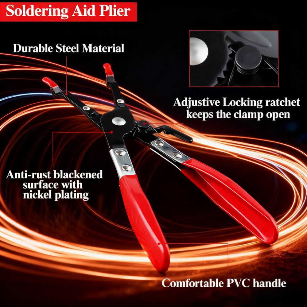 Metal car welding pliers, steel wire welding pliers, multifunctional wire welding clamp picking auxiliary tools, car maintenance