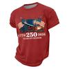 Top casual da uomo a girocollo, leggero, traspirante, a maniche corte