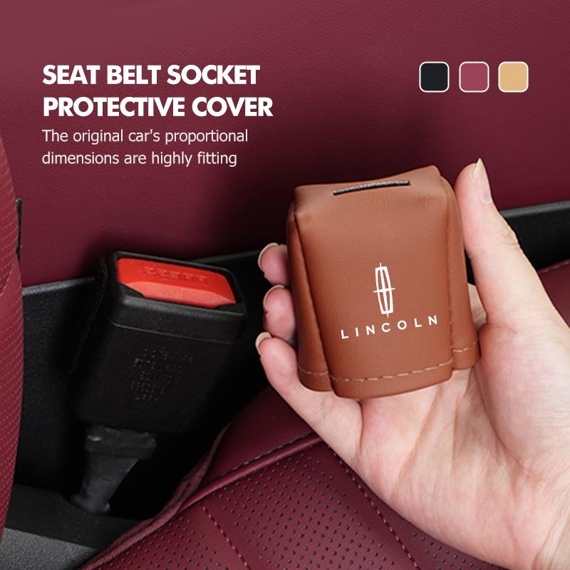 Car Seat Belt Buckle Protection Anti-Scratch Cover Cushion For Lincoln Navigator Continental Corsair MKC Nautilus Voyager 6tsde