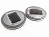 Pair 68mm Round Solar+USB Charging Car Cup Holder Bottom 7 Color RGB LED Lights
