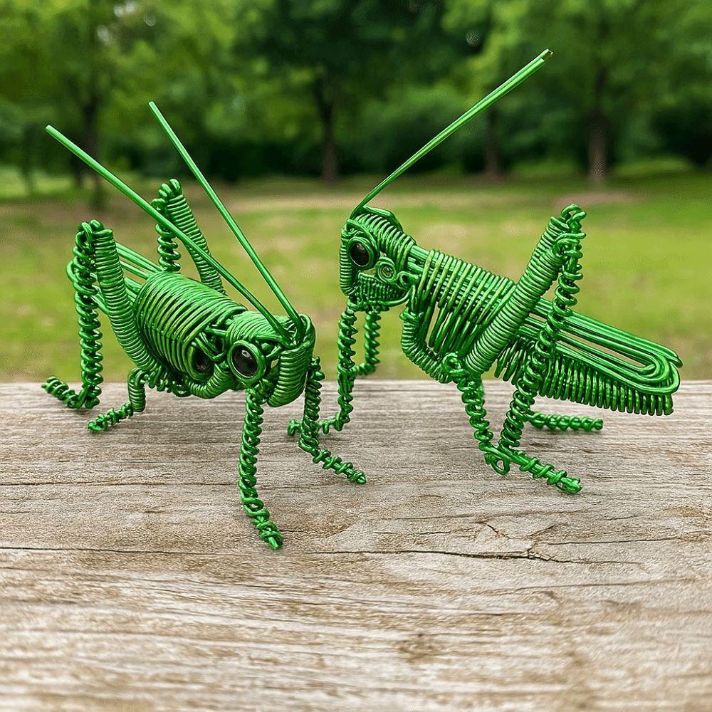 Lightweight Simulation Insect Statue Home Decor Metal Wire Mantis Model  for Bedroom