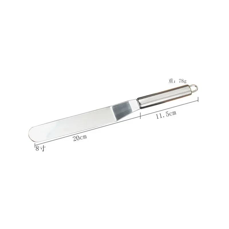 6/8/10 palcová profesionální dortová špachtle máslový krém poleva nůž hladítko nerezová ocel kuchyňské cukrářské dortové dekorace