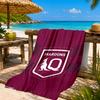 Australien Maroons Rugby Team Emblem Strandtuch, Schnelltrocknend, Pflegeleicht, Geeignet für Fitness und Strandurlaub, Sport-Essential