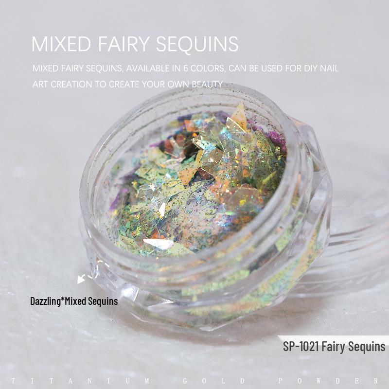 

Аврора Переливающийся Нейл-арт Мерцающий Глиттер Пайетки