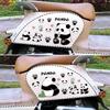 Panda Design Waterproof Electric Vehicle Sticker - Creative Scratch Cover