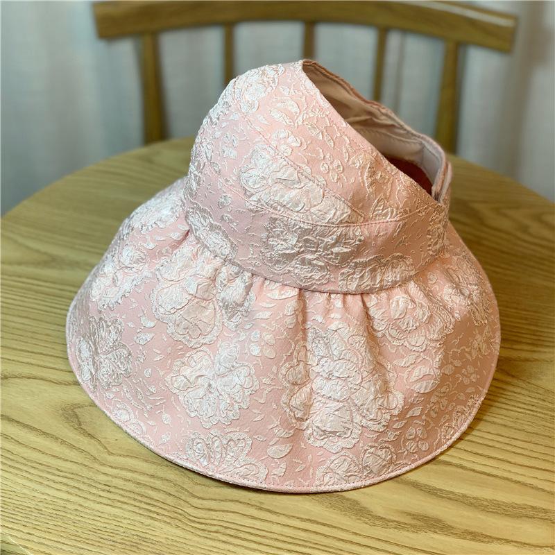 Hat Womens Sunblock Summer Casual Thin Large Brimmed Visor Hat Fisherman