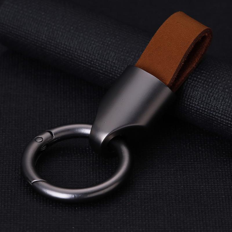 High-End Minimalist Suede Car Keychain Pendant for Men & Women